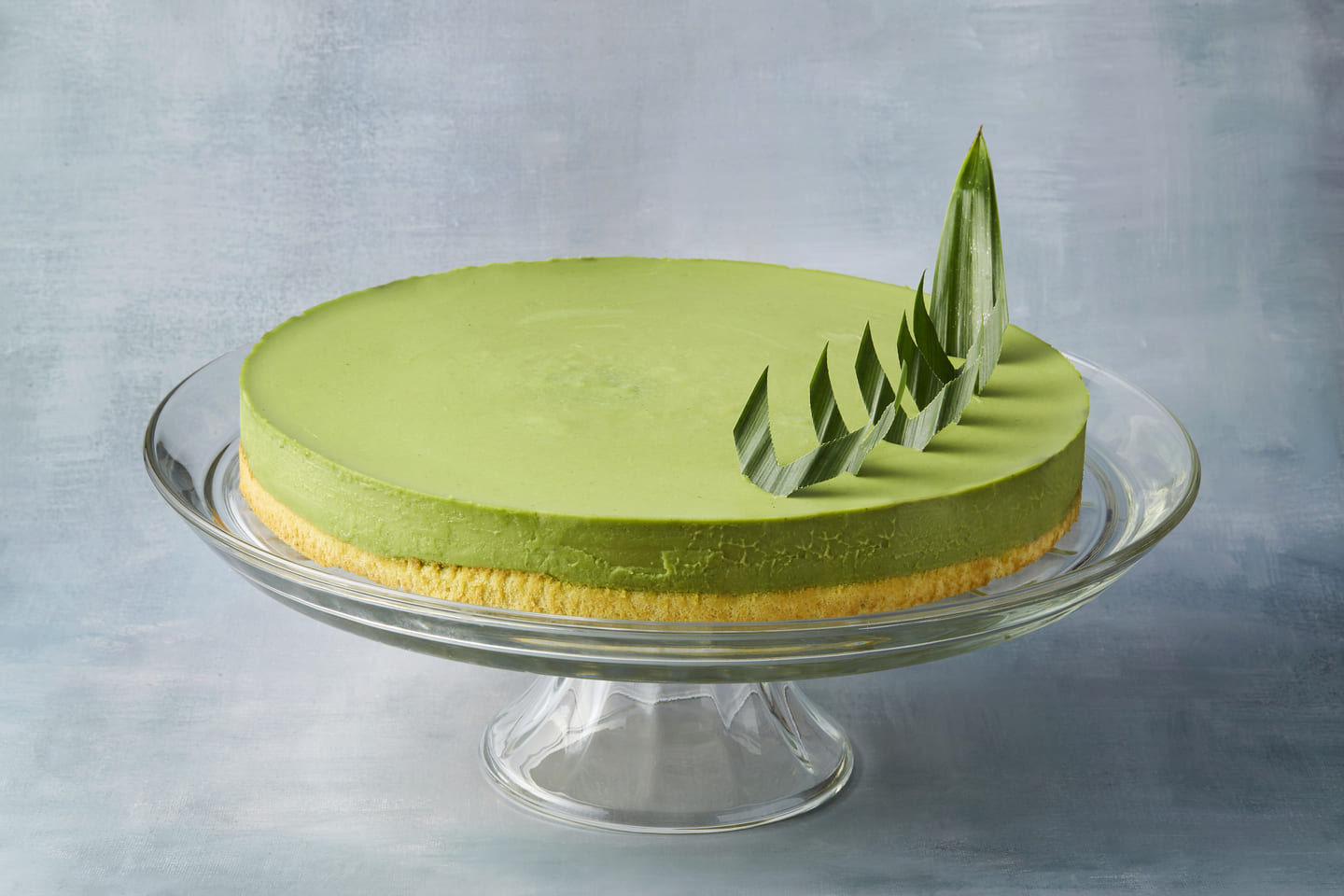 Pandan & Coconut Custard layer cake
